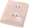 Knit Baby Blanket for Girls and Boys 100% Cotton Buttery Soft Cozy Receiving by BleuLaLa