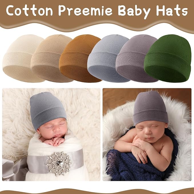 Newcotte 6 Preemie Hats - Image 2