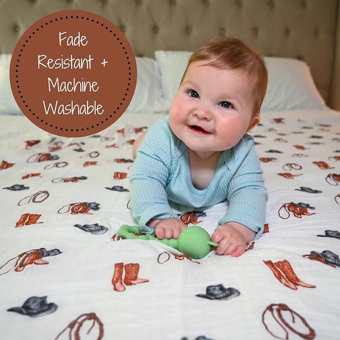 LollyBanks Baby Swaddle Blankets, 100% Organic Cotton Muslin Baby Blanket | 47" - Image 4