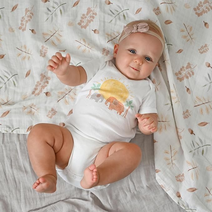 POMISO Muslin Swaddle Blankets for Boys & Girls, Newborn Receiving Blankets - Image 8