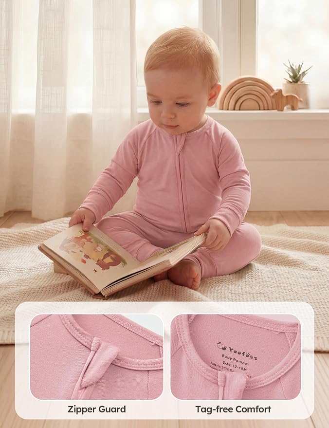 Yoofoss Viscose From Bamboo Baby Pajamas Footless & Footed baby Sleepers - Image 7