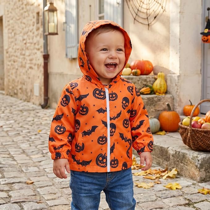 MERSARIPHY Toddler Boy Hoodies Jacket Baby Boy Lightweight Zip Up Coat - Image 3