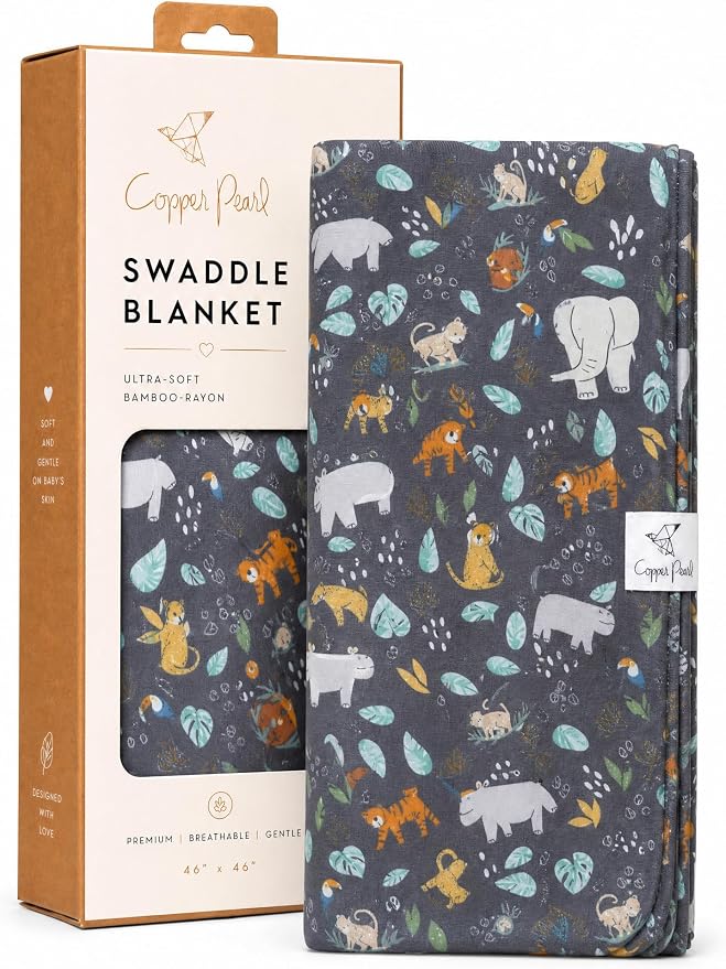 Copper Pearl Swaddle Blankets for Newborns | Soft Stretchy Receiving Blankets by CopperPearl