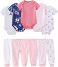 Baby Bodysuit and Pant Set Cotton Ribbed Mix Infant Girl Clothes | Unisex by ZAVBABY