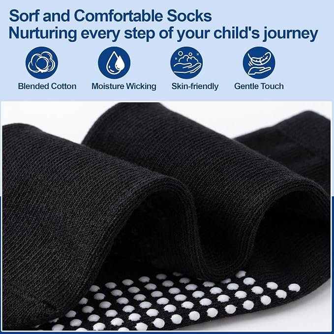 GRPSKCOS Baby Socks Non Slip 12 Pairs Toddler Anti Skid Socks - Image 3