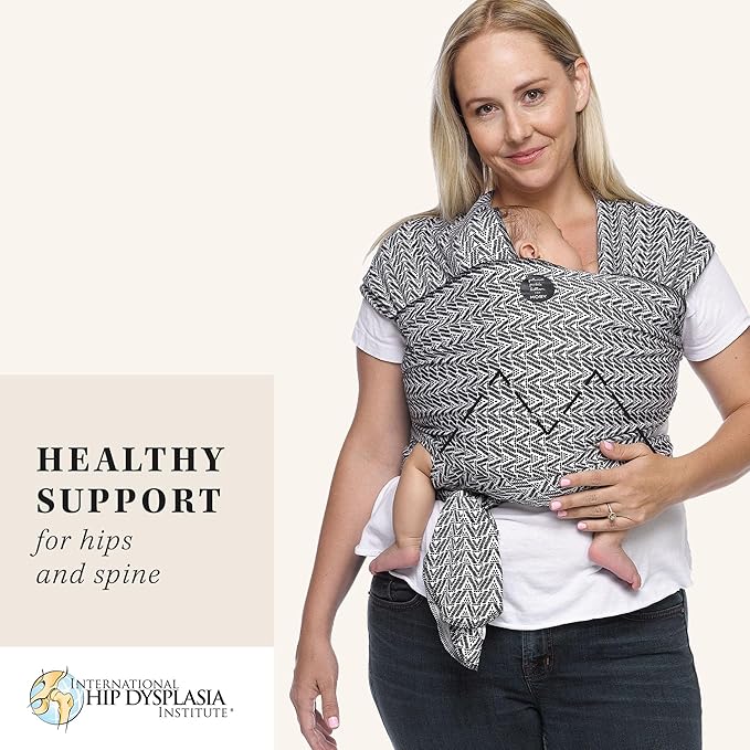 Moby Baby Wrap Carrier Evolution by Petunia Pickle Bottom for Newborns to Toddlers (8-33lbs), Infant Sling Carrier, Hands Free Design, Adjustable for All Body Types (Starry Nights of Salvador)
