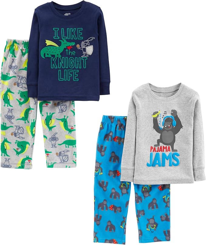 Simple Joys by Carter's Boys 4 piece Pajama Set by SimpleJoysbyCarters