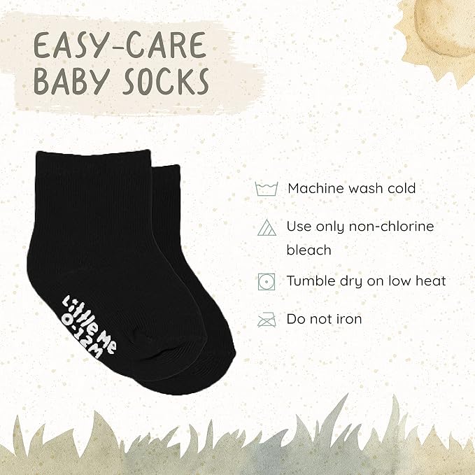 Little Me 20-Pack Newborn Baby Infant & Toddler Unisex Socks, - Image 4