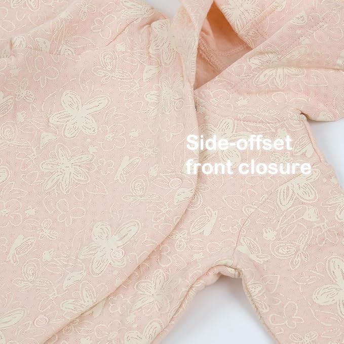Baby Girl Jacket 0-12M, 100% Cotton Lightweight Comfortable Infant Jacket - Image 3