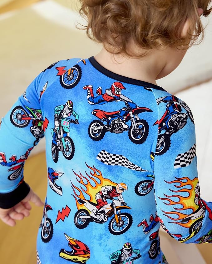 babee Reshinee Bamboo Viscose Baby Footie Pajama, Zipper Sleeper Boys Girls | - Image 4