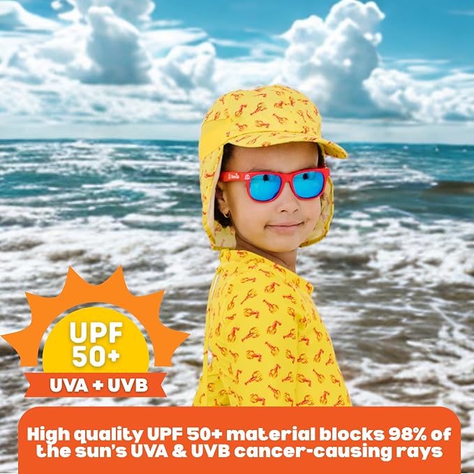 SwimZip Sun Hat with Neck Flap | UPF 50+ Protection - Image 3