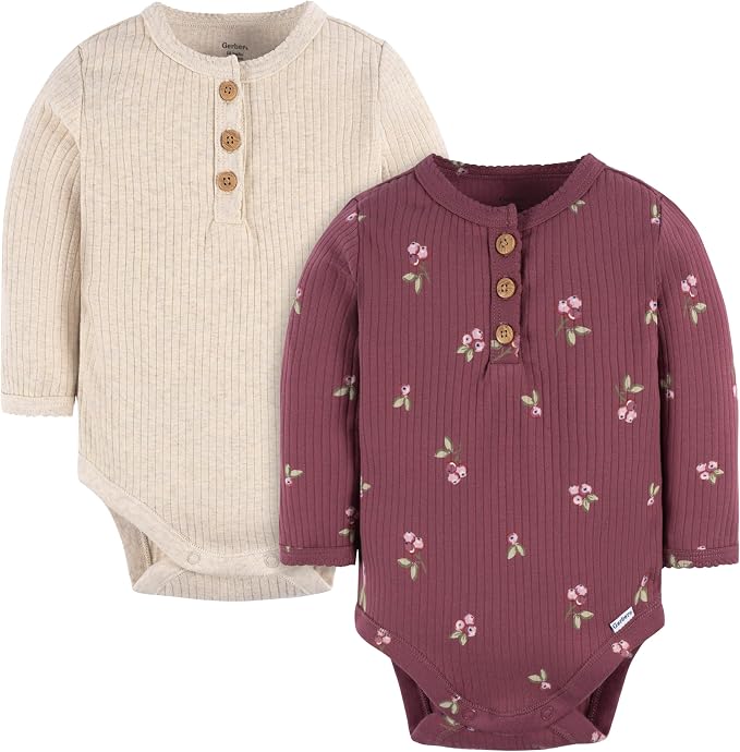 Gerber Baby Boys & Baby Girls 2-Pack Bodysuits by Gerber