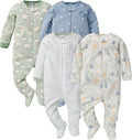 Gerber Baby Girls 4-Pack Sleep 'N Play Footie by Gerber