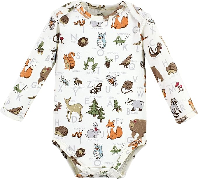 Touched by Nature Unisex Baby Organic Cotton Long-Sleeve Bodysuits - Image 4