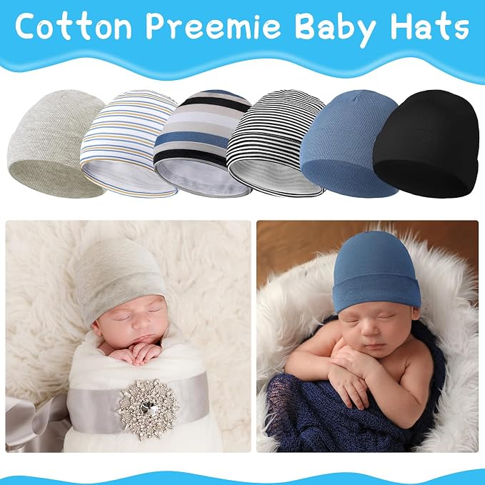Newcotte 6 Preemie Hats - Image 2
