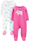 Simple Joys by Carter's Baby Girls' Cotton Footed Sleep and Play by SimpleJoysbyCarters