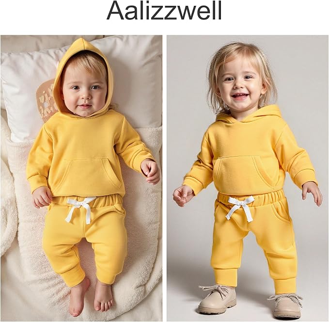 Aalizzwell Infant Baby Winter Hoodie Outfit - Image 2
