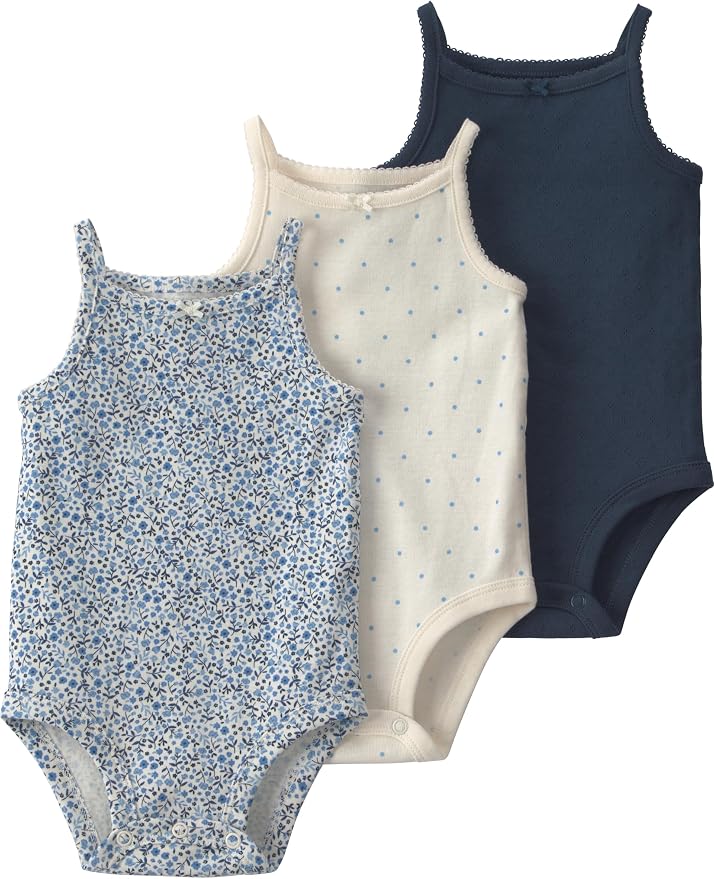 little planet by carter's Unisex Baby 3-pack Short Sleeve Bodysuits Made by LittlePlanet