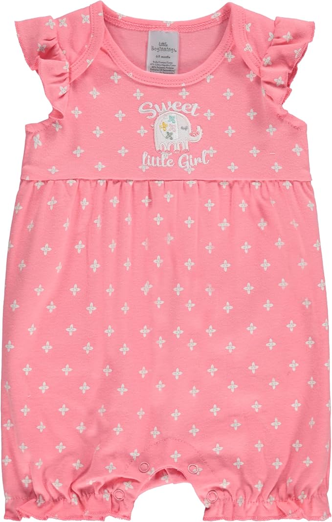 Cudlie 2-Pack Baby Girl Rompers – Soft Cotton, Everyday Comfort - Image 3
