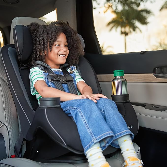 Safety 1st Grow and Go All-in-One Slim Convertible Car Seat, Rear Facing, 5-40 lbs, Forward Facing (30–65 lbs), High Back Booster Seat 40-100 pounds, Vineyard Girl