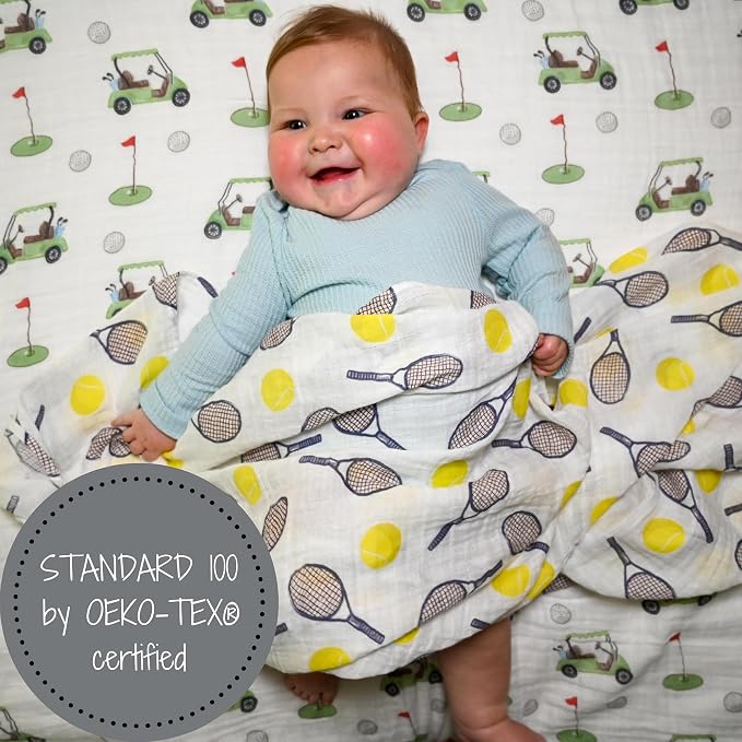 LollyBanks Baby Swaddle Blankets, 100% Organic Cotton Muslin Baby Blanket | 47" - Image 5