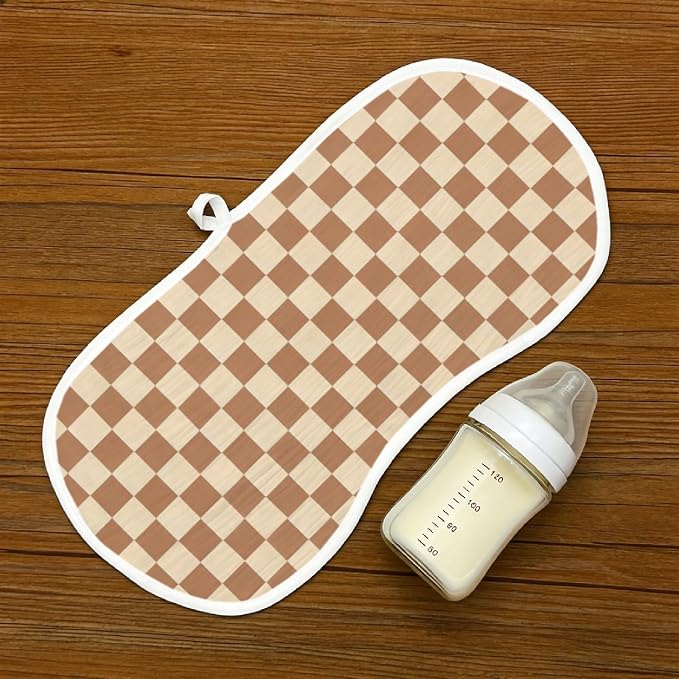 6 Pack（3×2） Western Baby Burp Cloths, Contoured Burp Rags - Image 2