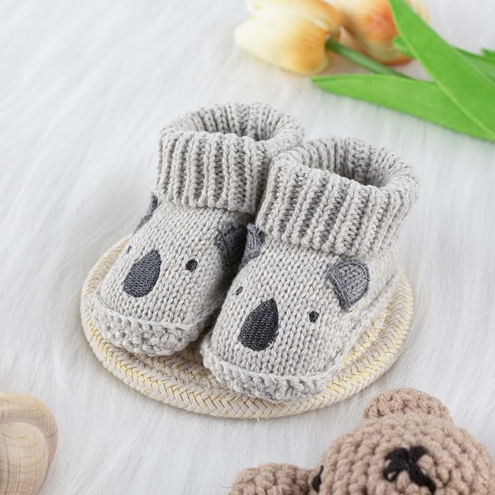 Baby Booties Newborn Infant Hand Crochet Knit Cotton Shoes Booties First - Image 3
