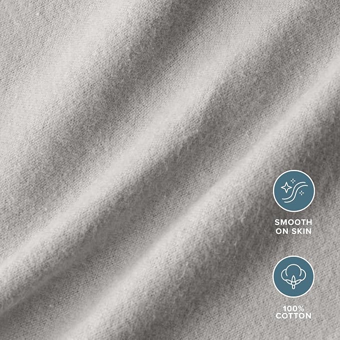 Bare Home Flannel Receiving Blanket, Premium 100% Cotton Flannel Blanket 6-Pack - Image 3