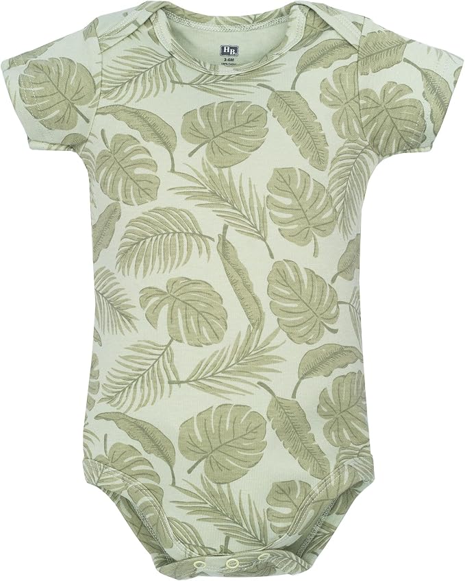 Hudson Baby Infant Boys Cotton Bodysuits 5-Pack - Image 4