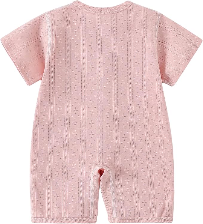 AMIYAN Unisex Baby Cotton Romper Boys Short Sleeve One-Piece Jumpsuit Infant - Image 5