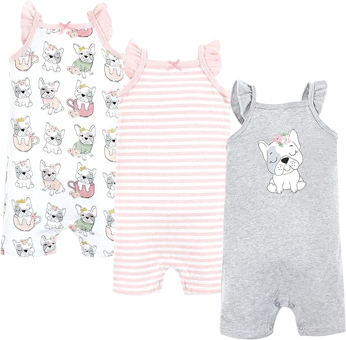 Hudson Baby Unisex Cotton Rompers by HudsonBaby