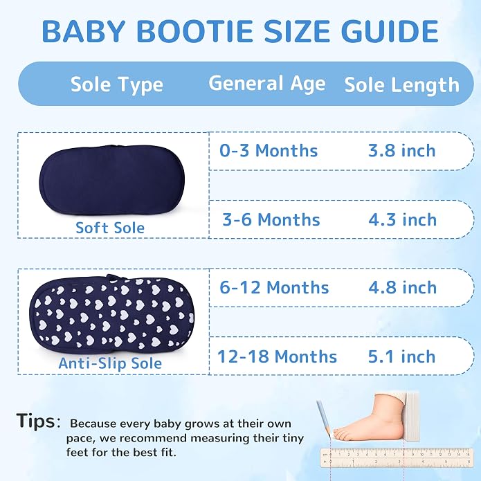Pro Goleem Unisex Cotton Baby Booties, Warm Cozy Stay-On Baby Slippers - Image 7
