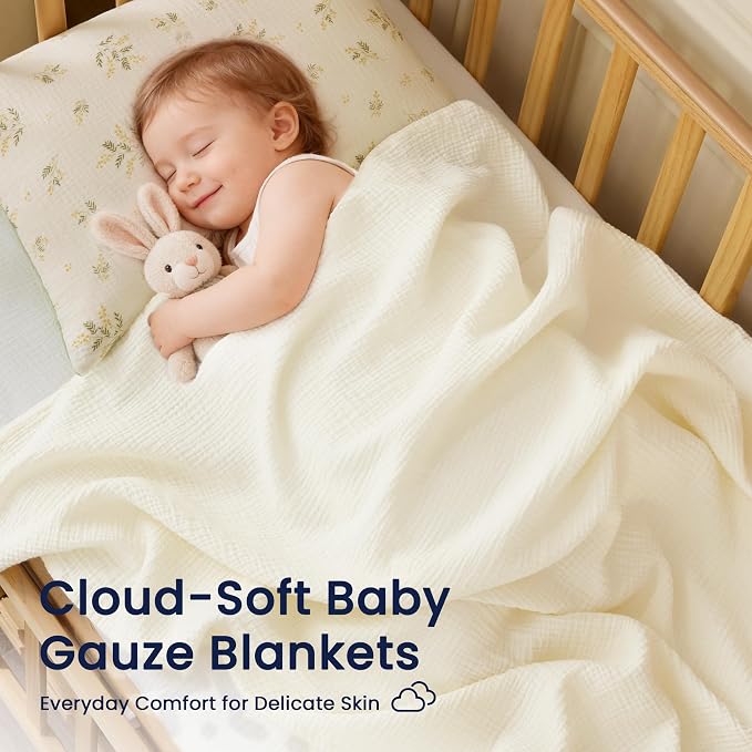 EXQ Home Muslin Swaddle Blankets - Image 2