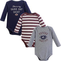 Hudson Baby baby-boys Cotton Long-sleeve Bodysuits 3-pack by HudsonBaby