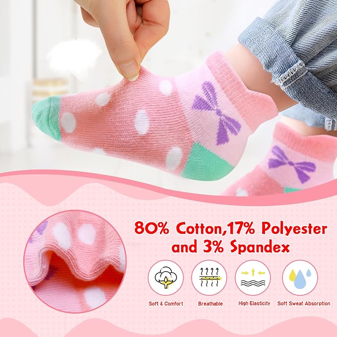 Toddler Non Slip Grip Ankle Socks - Image 5