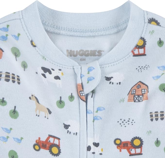 HUGGIES Baby Baby Printed Footed Coverall - Image 3