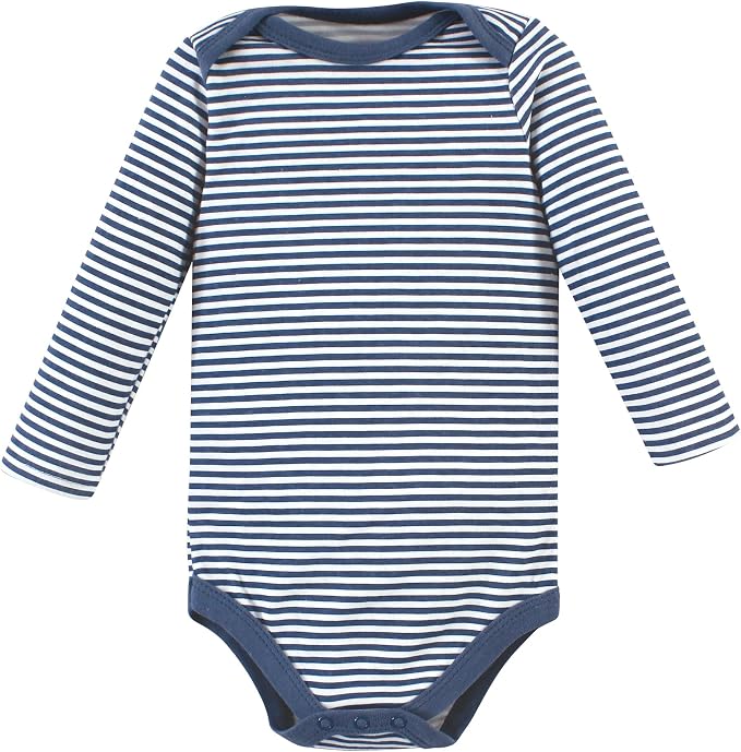 Hudson Baby baby-boys Cotton Long-sleeve Bodysuits 5-pack - Image 7