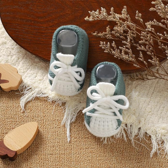 Baby Booties Newborn Baby First Shoes | Cozy Warm Knit Soft Booties - Image 4