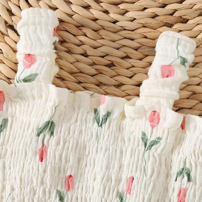 Newborn Baby Girl Summer Clothes Plaid Ruffle Bodysuits Onesie Infant Girl - Image 3