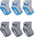 PUMA Unisex Baby 6-pack Infant Anklet Socks, Extra Cushion & Comfort-toe by PUMA