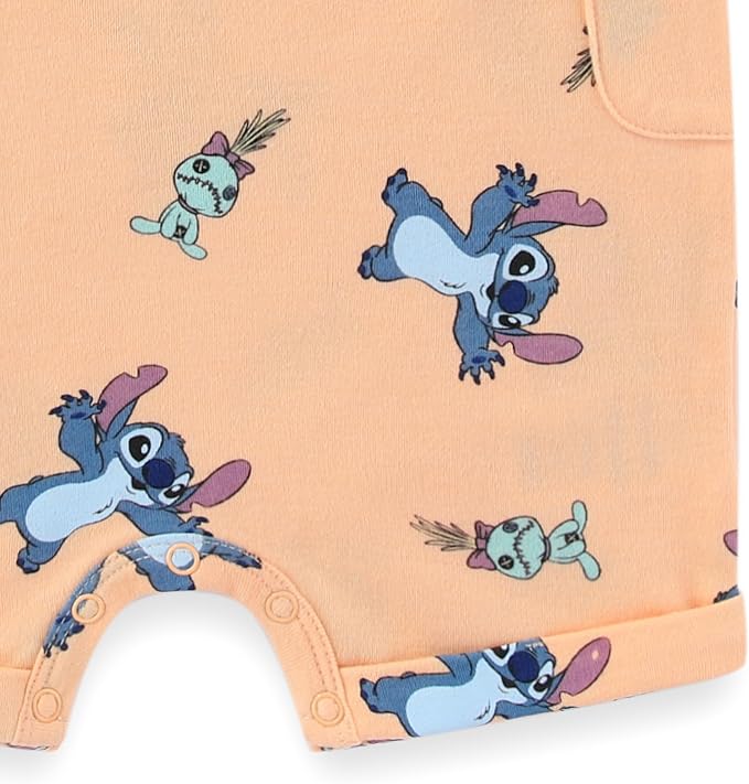 Disney Cars Pooh Mickey Stitch Baby Boys 2 Pack Romper - Image 9