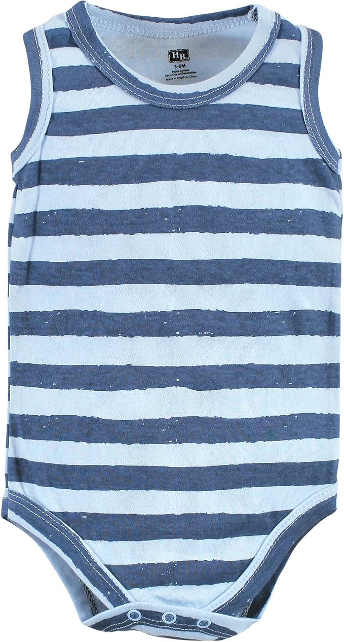 Hudson Baby Unisex Baby Cotton Sleeveless Bodysuits - Image 7