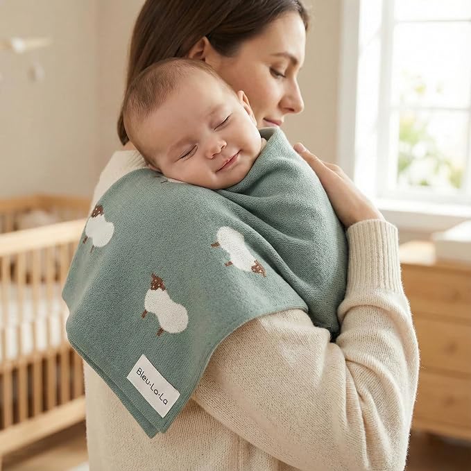 Knit Baby Swaddle Blanket - Image 5
