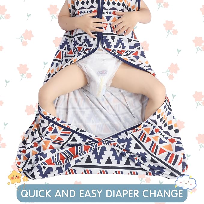 BSTOPPT 3 Pack Baby Sleep Sack 100% Rayon Cotton Baby Sleeping Bag 2-Way Zipper - Image 2