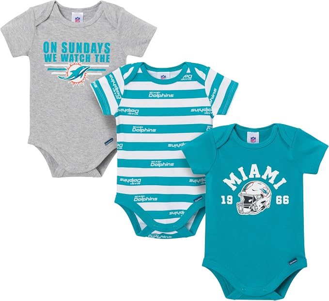 Gerber NFL Baby Boys 3-Pack Onesie Bodysuit by Gerber