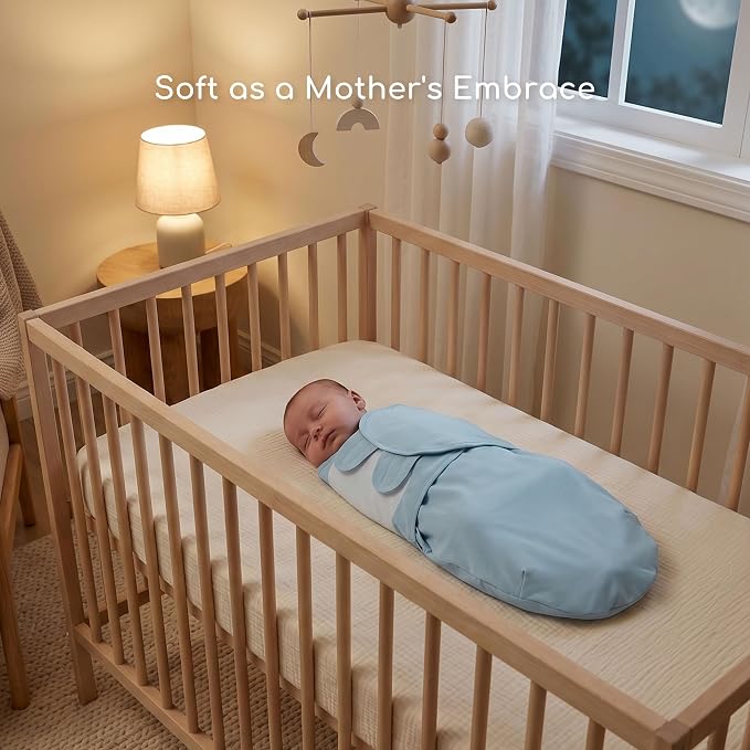Cotton Swaddles for Newborn, Baby Newborn Swaddle 0-3 Month | 2-Pack Soft - Image 4
