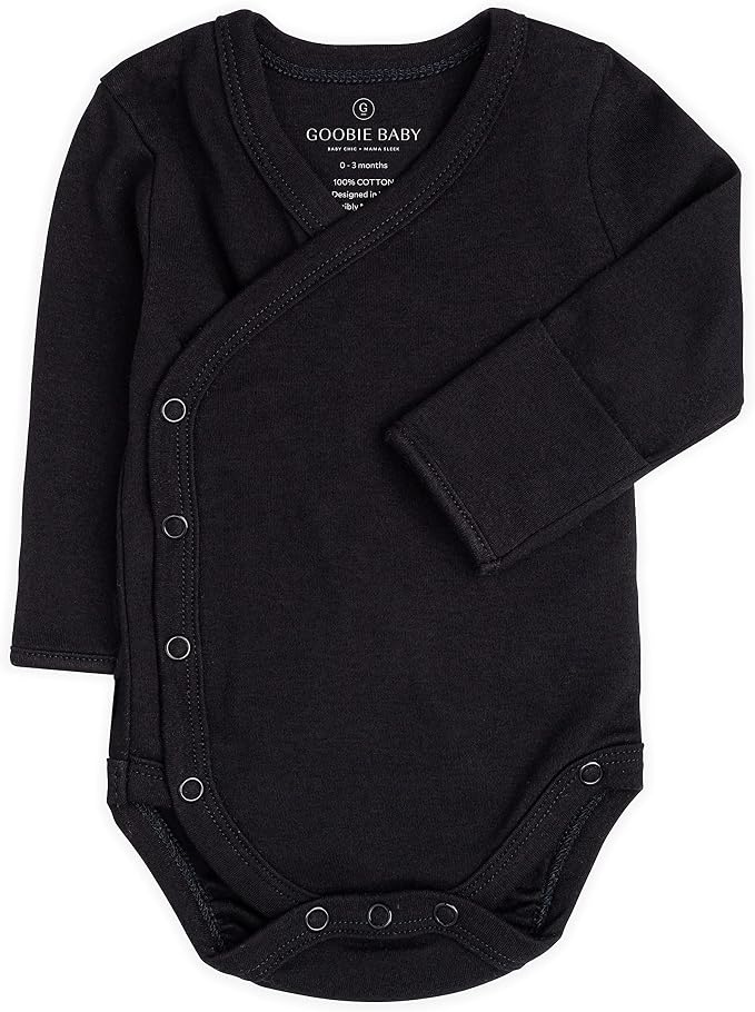 Baby Side Snap Kimono Bodysuit Set, Mitten Cuffs, 100% Cotton, Boy Girl - Image 7