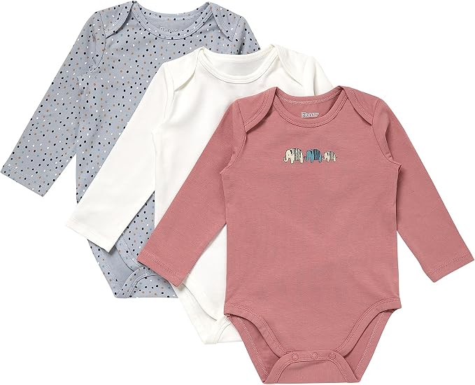 Hanes Baby Pure Comfort Long Sleeve Bodysuits, Infant Bodysuits, Boys & Girls by Hanes