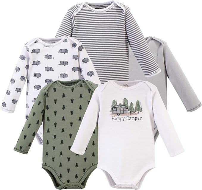 Touched by Nature Unisex Baby Organic Cotton Long-Sleeve Bodysuits by TouchedbyNature