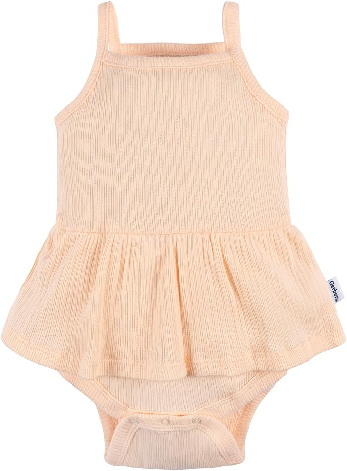 Gerber Baby Girls Multi-Pack Sleeveless Onesies Bodysuit - Image 2